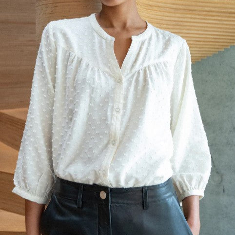 PD-Mila boheme dot shirt - Pieszak