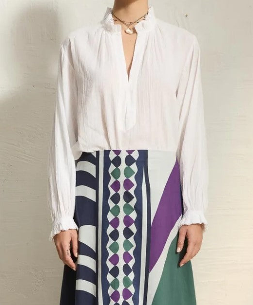 Blouse Sapho fluffy plain - Mare di Latte 23FM192E25