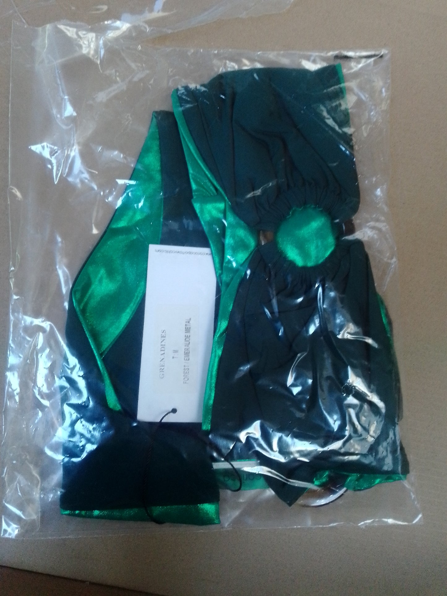 Maillot de bain Grenadines 2 pieces Green emeraude metal - Carioca -