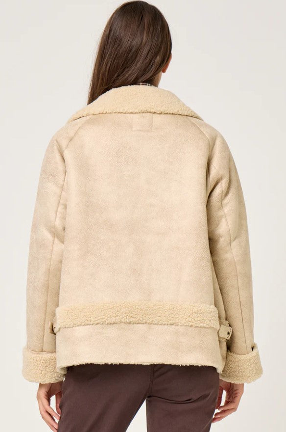 Venise leather effect jacket- FIVE