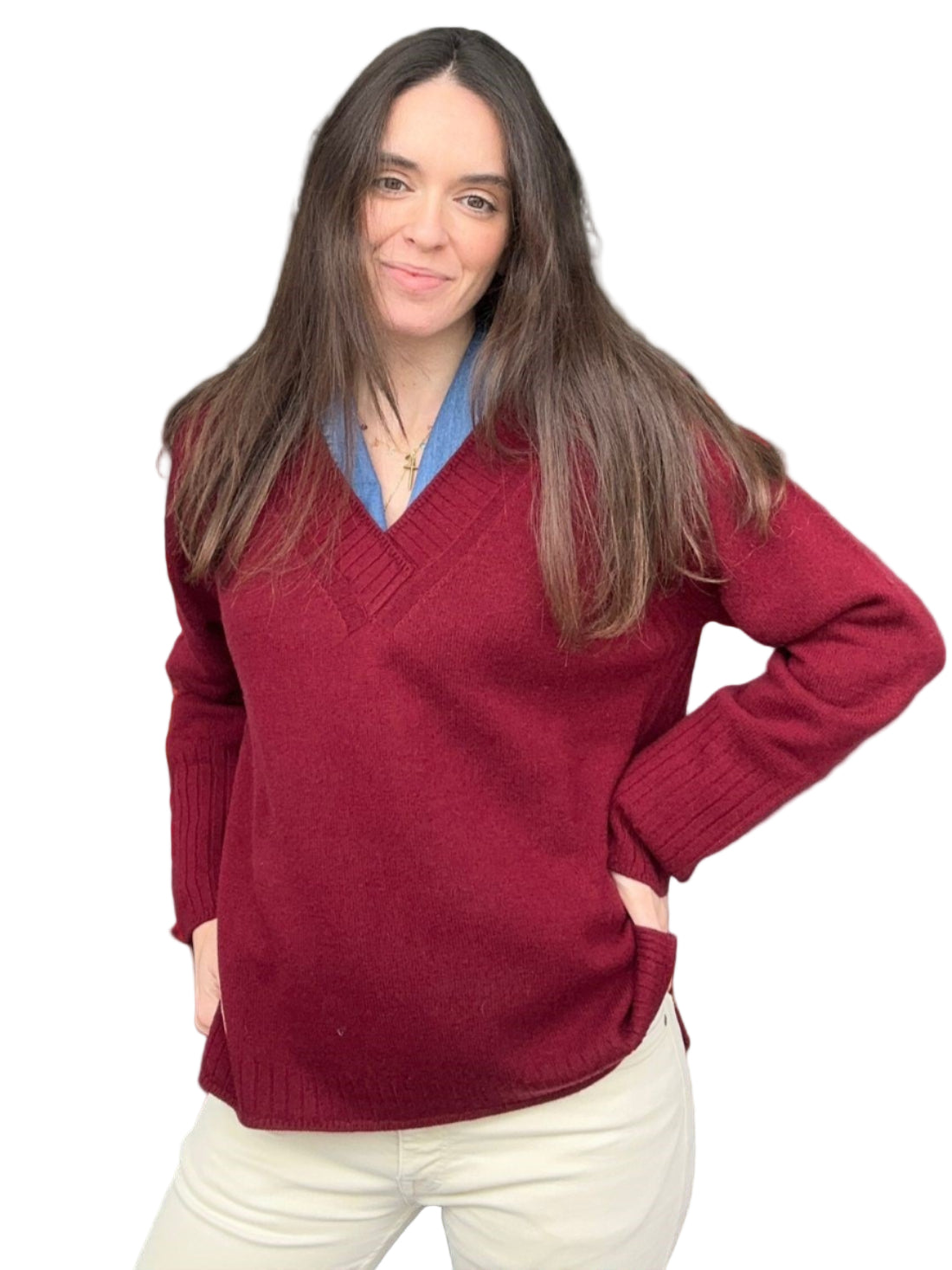 Hilda V neck pull - Stella Forest