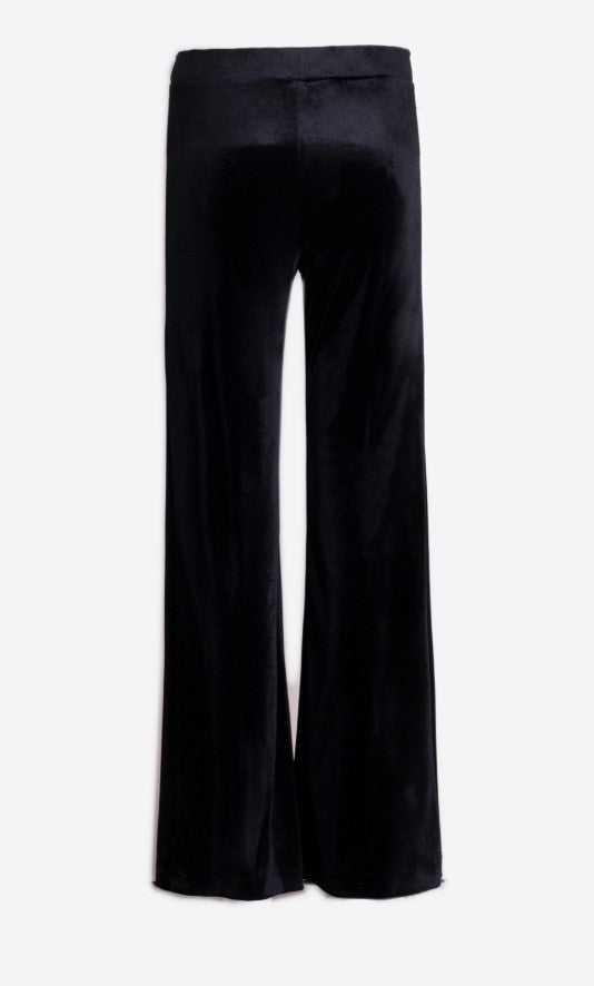 Venus black velvet trousers - Vilagallo