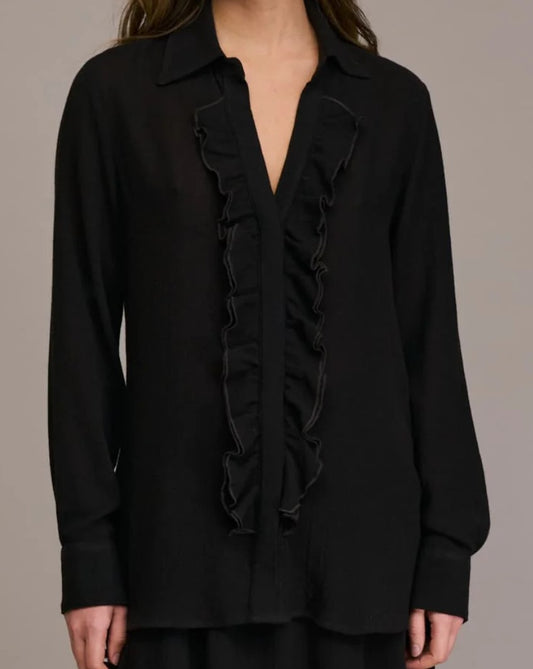 Caramba knitted ruffle blouse - Diega