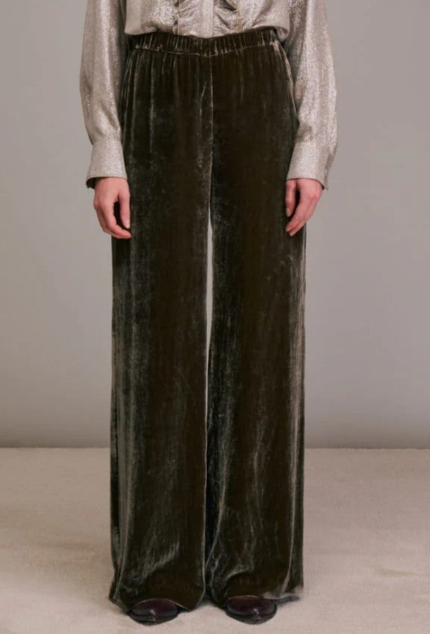 Portorico velvet brown trousers - Diega