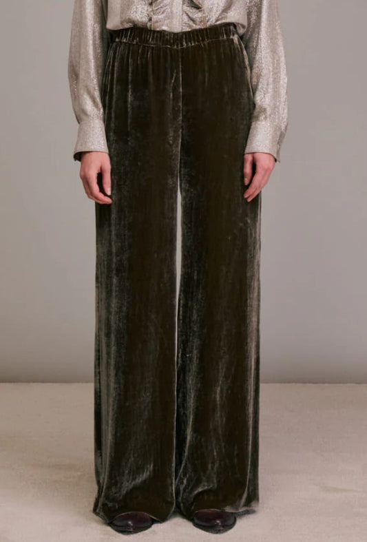 Portorico velvet brown trousers - Diega