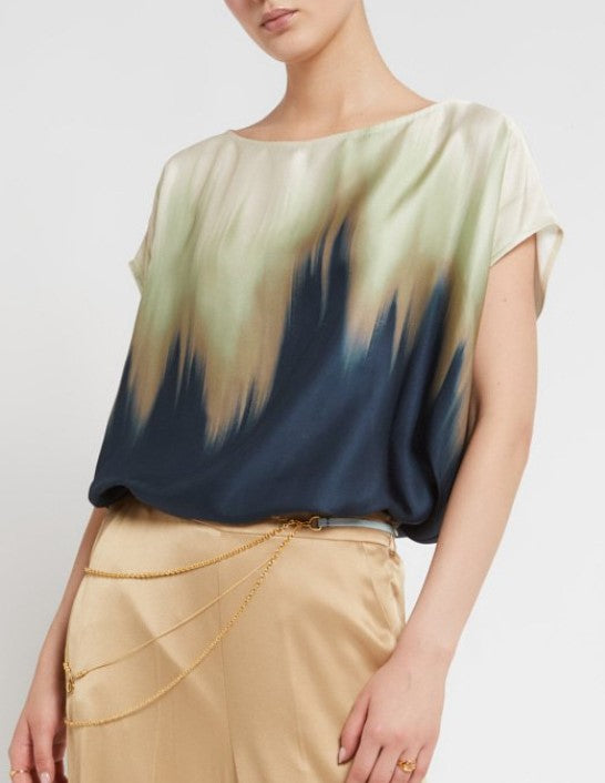 Printed viscose top - Ottodame
