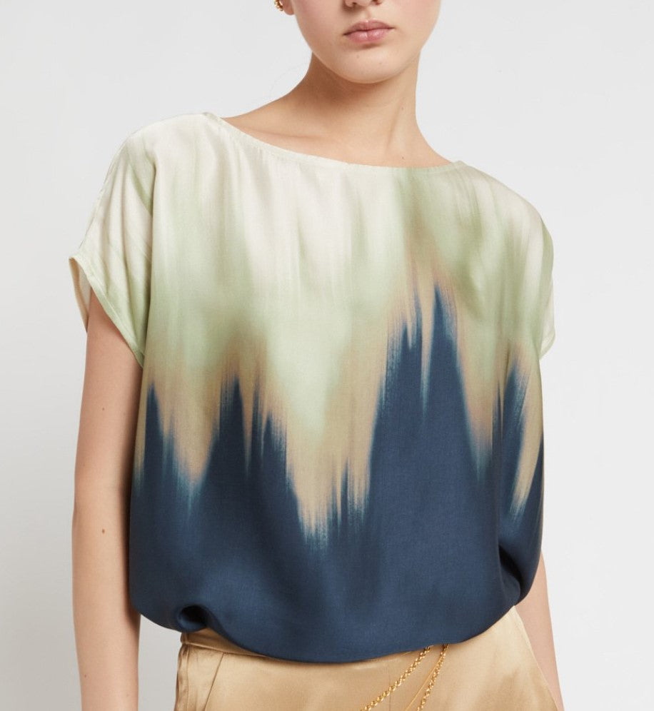 Printed viscose top - Ottodame