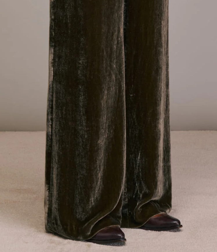 Portorico velvet brown trousers - Diega