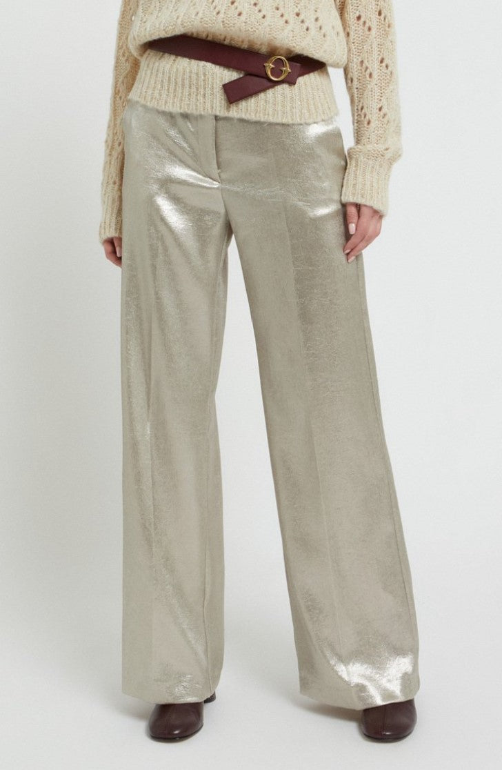 Shiny-effect trousers - Ottod'Ame