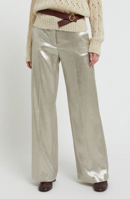 Shiny-effect trousers - Ottod'Ame