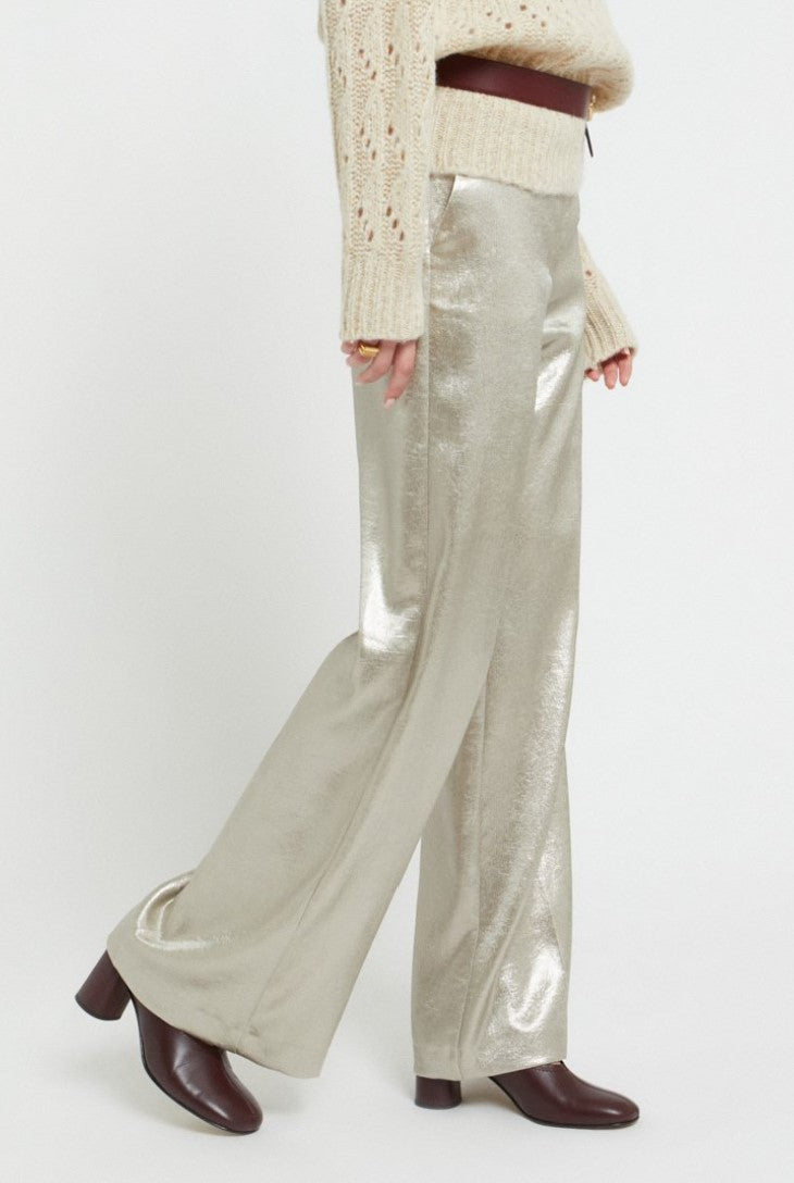 Shiny-effect trousers - Ottod'Ame
