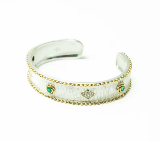 Bracelet Victoria argent amethyste - DIAPERIS
