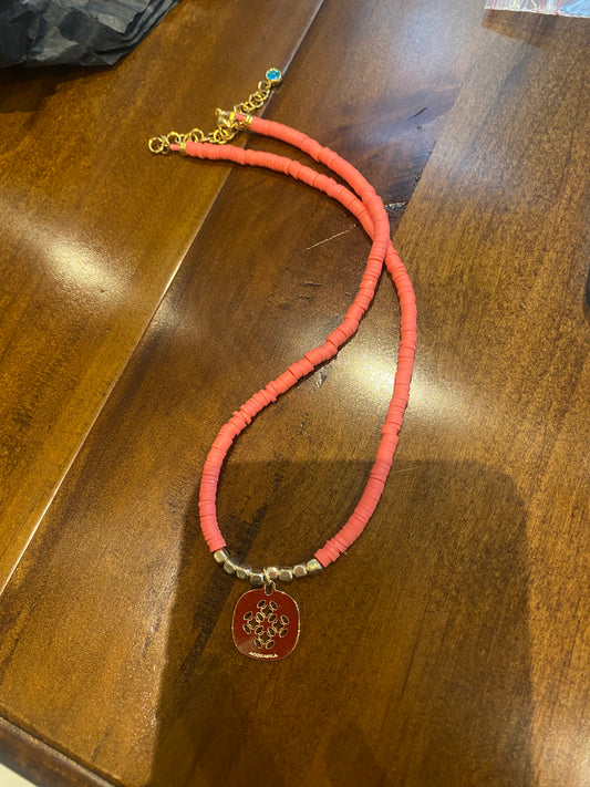 Collier Surfeur Corail Bubble